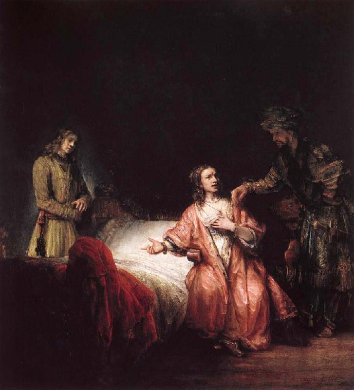 Rembrandt Harmensz Van Rijn Joseph is accused of Potifars wife France oil painting art